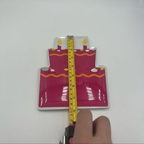 Set of 2 Swoozie’s Melamine Birthday Cake Plates - Picture 5 of 8